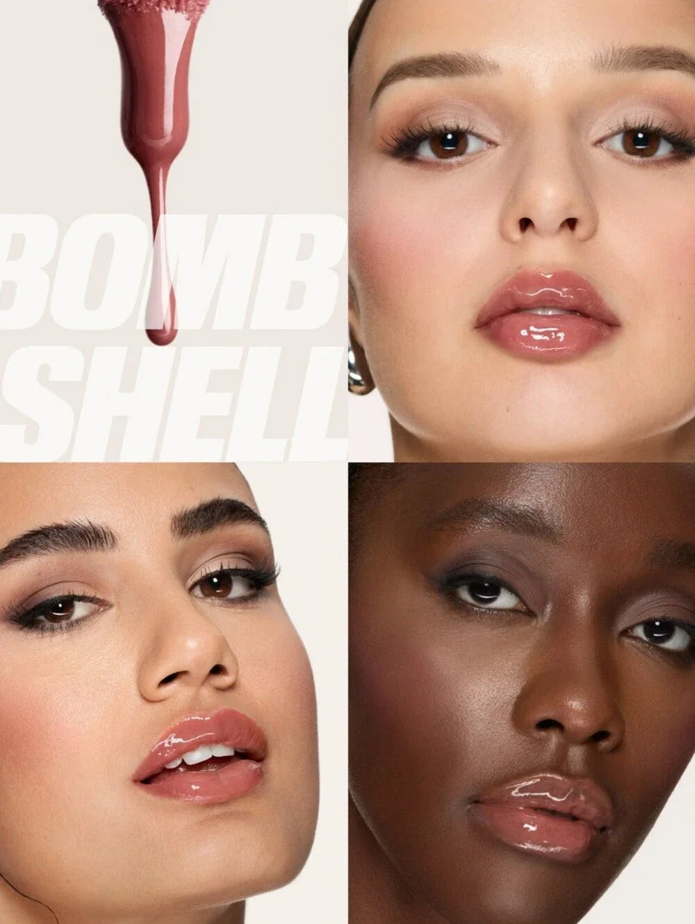 Huda Beauty Faux Filler Extra Shine Non-Sticky Lip Gloss (Shade: Bombshell)